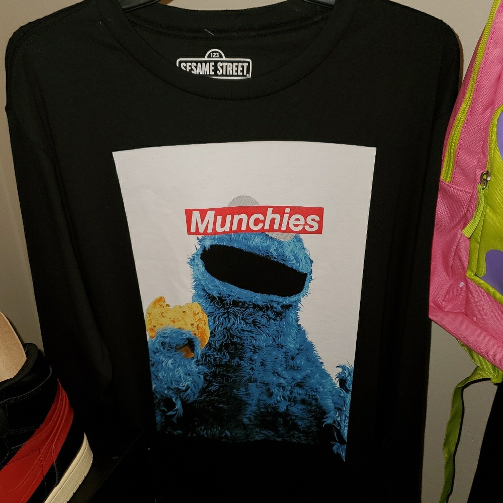 VINTAGE MENs SESAME STREET COOKIE MONSTER TSHIRT